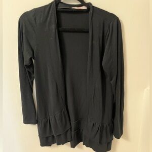 Holamanola Black Ruffled Sweater